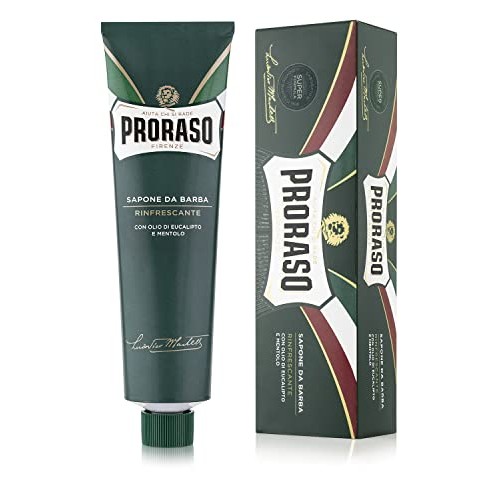Proraso Shaving Cream for Men, Refreshing and Toning with Menthol and Eucalyp...