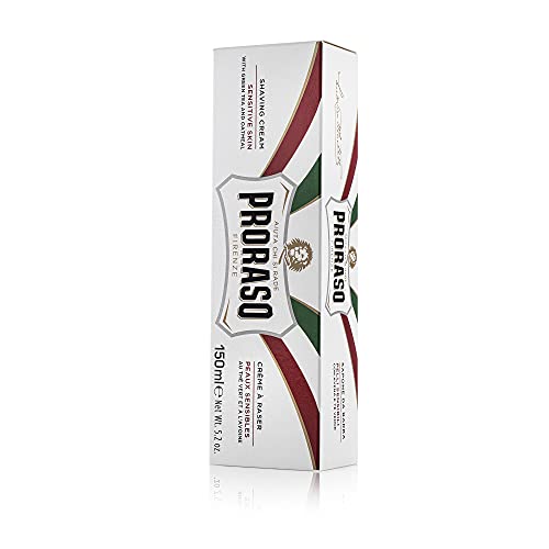 Proraso Shaving Cream for Men, Sensitive Skin Formula with Green Tea and Oatm...