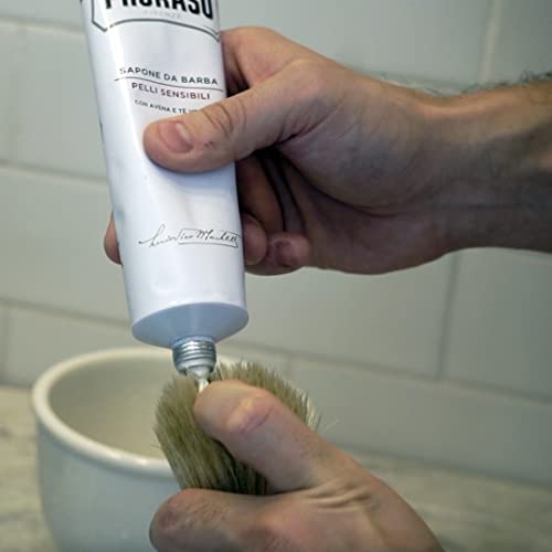 Proraso Shaving Cream for Men, Sensitive Skin Formula with Green Tea and Oatm...