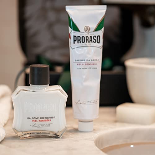Proraso Shaving Cream for Men, Sensitive Skin Formula with Green Tea and Oatm...