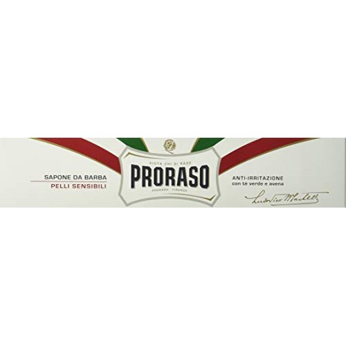 Proraso Shaving Cream for Men, Sensitive Skin Formula with Green Tea and Oatm...