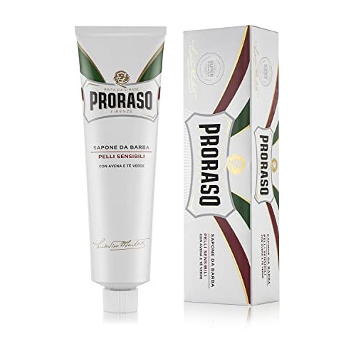 Proraso Shaving Cream for Men, Sensitive Skin Formula with Green Tea and Oatm...