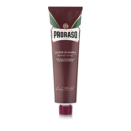 Proraso Shaving Cream, Moisturizing and Nourishing for Coarse Beards with San...