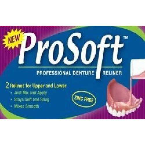 ProSoft Denture Reliner-Relines 2 Denture Plates
