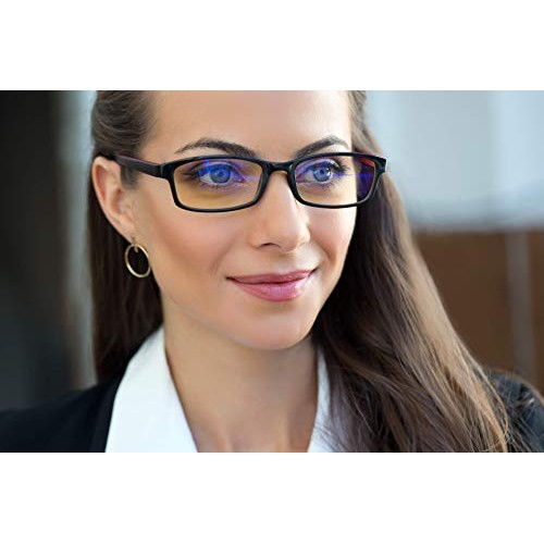 PROSPEK Blue Light Filter Glasses, Computer Eyeglasses for Men and Women - Ga...