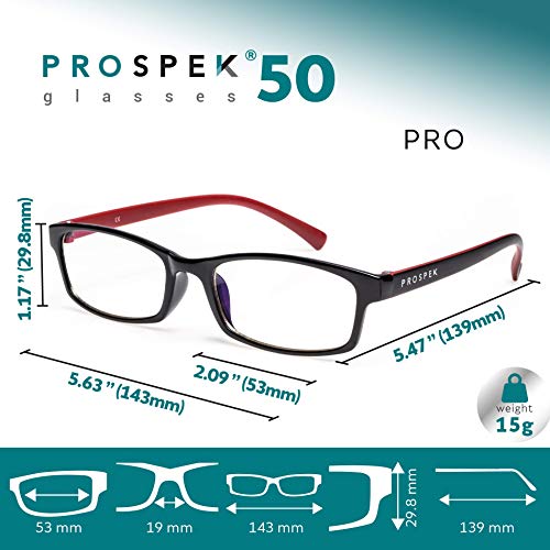 PROSPEK Blue Light Filter Glasses, Computer Eyeglasses for Men and Women - Ga...
