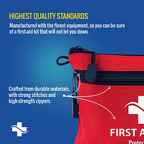 First Aid Kit - 100 Piece - Small First Aid Kit for Camping, Hiking, Backpack...