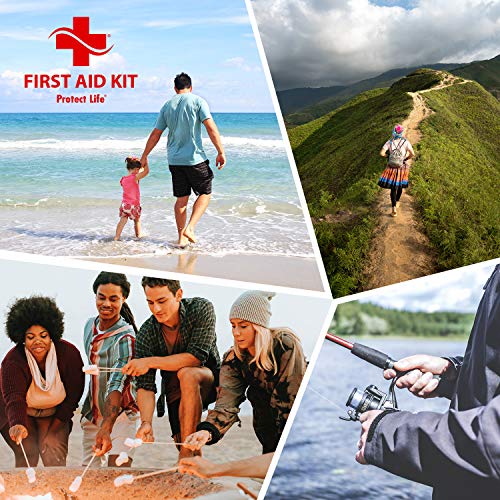 First Aid Kit - 100 Piece - Small First Aid Kit for Camping, Hiking, Backpack...