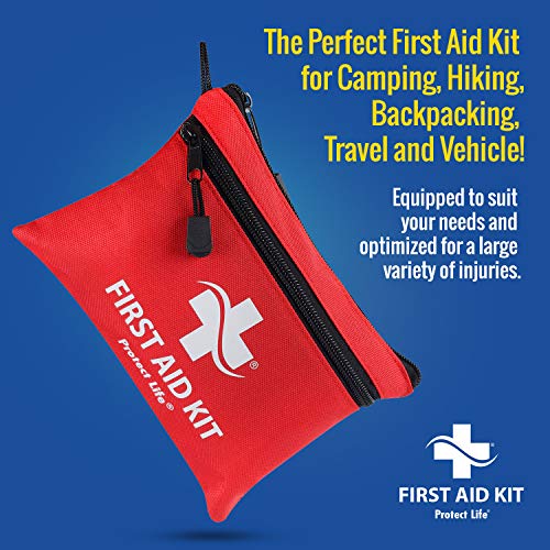 First Aid Kit - 100 Piece - Small First Aid Kit for Camping, Hiking, Backpack...
