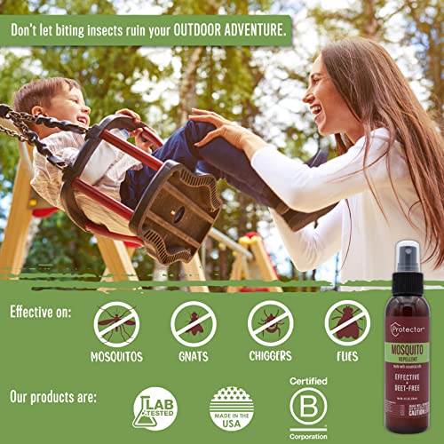 Protector Mosquito and Insect Repellent Spray – DEET-Free, 8-Ounce (3-Pack)