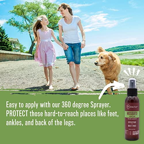 Protector Mosquito and Insect Repellent Spray – DEET-Free, 8-Ounce (3-Pack)