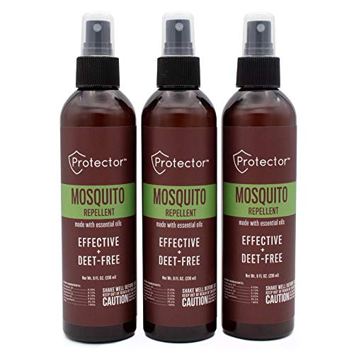 Protector Mosquito and Insect Repellent Spray – DEET-Free, 8-Ounce (3-Pack)