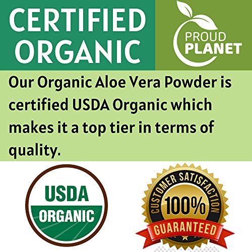 Organic Aloe Vera Powder for Hair & Face | Aloe Barbadensis | AloeVera Extrac...