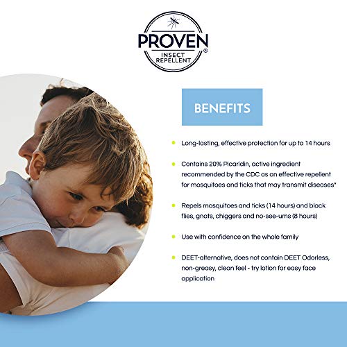 Proven Insect Repellent Lotion – Protects Against Mosquitoes, Ticks and Flies...