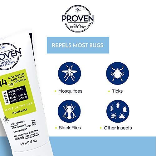 Proven Insect Repellent Lotion – Protects Against Mosquitoes, Ticks and Flies...