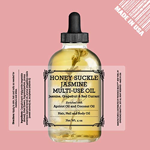 Honey Suckle Jasmine Multi-Use Oil for Face, Body & Hair - Hydrates Skin & Re...