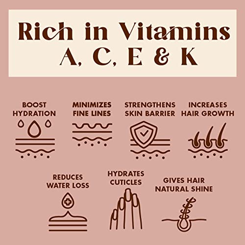 Rose Multi-Use Oil for Face, Body and Hair - Organic Blend of Apricot, Vitami...