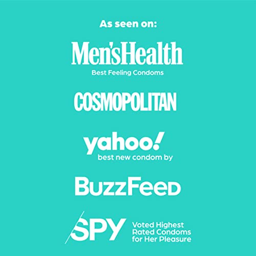 PS Condoms Exceptionally Thin Latex Condoms for Men - Odorless and 100% Vegan...