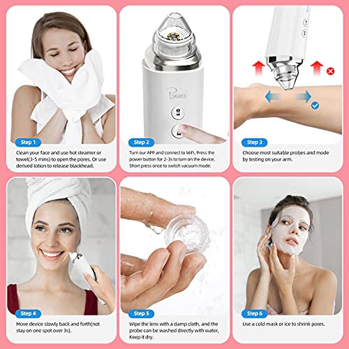 PSKMKS Blackhead Remover Vacuum with Camera 2021 Upgraded 5.0 MP Visual Facia...