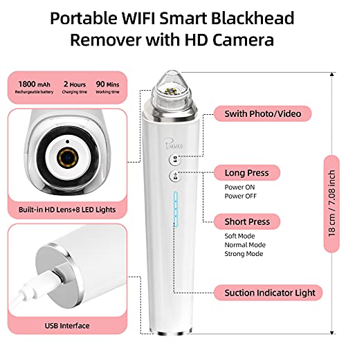 PSKMKS Blackhead Remover Vacuum with Camera 2021 Upgraded 5.0 MP Visual Facia...