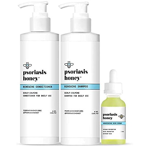 Psoriasis Honey 3-Piece Scalp Nourishing Kit with Nourishing Skin and Scalp S...
