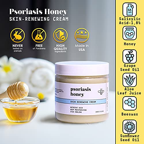 Psoriasis Honey Skin Renewing Cream for Intense Moisturizing - Relieves Dry, ...