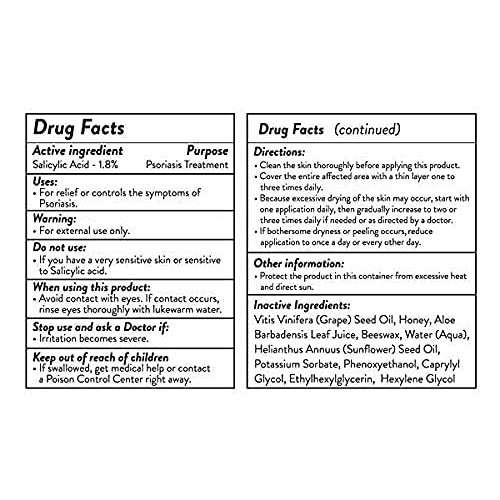 Psoriasis Honey Skin Renewing Cream for Intense Moisturizing - Relieves Dry, ...