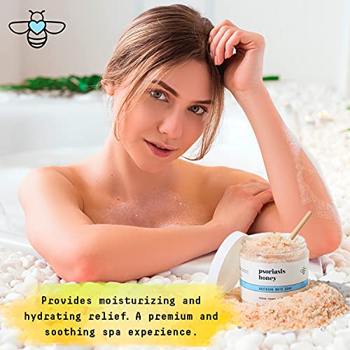 Psoriasis Honey Soothing Bath Salts Soak with Dead Sea Salt and Epsom Salt, G...