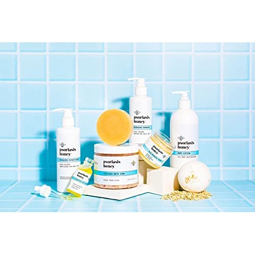 Psoriasis Honey Soothing Bath Salts Soak with Dead Sea Salt and Epsom Salt, G...