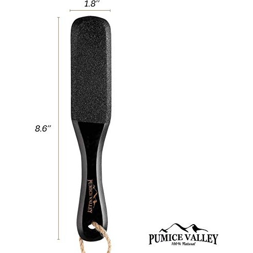 Pumice Stone Foot Scrubber - Pedicure Foot File with Handle for Dry Dead Skin...