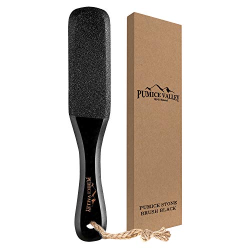 Pumice Stone Foot Scrubber - Pedicure Foot File with Handle for Dry Dead Skin...