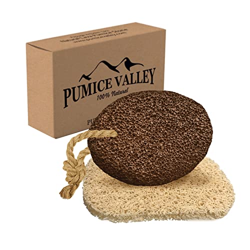 Pumice Stone for Feet - Natural Lava Foot Stone with New Eco-Friendly Holder ...