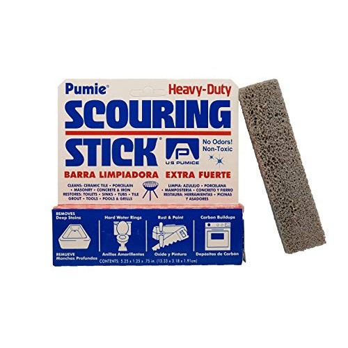 U.S. Pumice 1001 Pumie Scouring Stick, Heavy Duty, HDW, Remove Stains, Hard W...