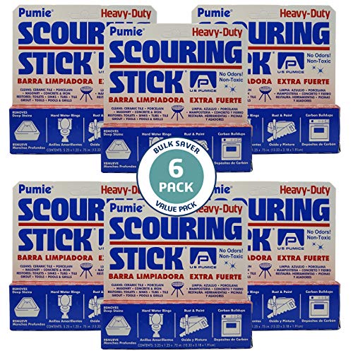 U.S. Pumice 1001 Pumie Scouring Stick, Heavy Duty, HDW, Remove Stains, Hard W...