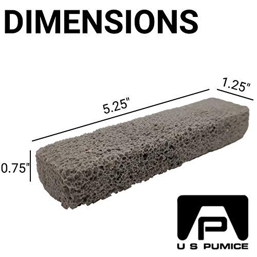 U.S. Pumice Heavy Duty Scouring Stick, 3 Pack, Pumie Pummis Stone, Remove Har...