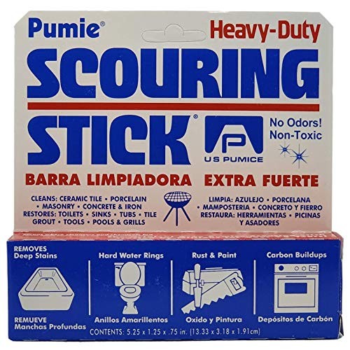 U.S. Pumice Pumie Scouring Stick, Heavy Duty Extra Strong Pumice Cleaning Bar...