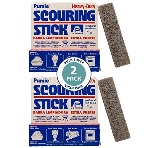 U.S. Pumice Pumie Scouring Stick, Heavy Duty Extra Strong Pumice Cleaning Bar...