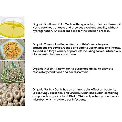 Punkin Butt Baby Ear Oil for Discomfort Relief | Organic Garlic, Mullein, Cal...