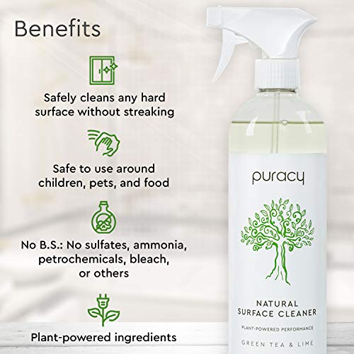Puracy Multi-Surface Cleaner, Natural Everyday Household All Purpose Cleaner,...