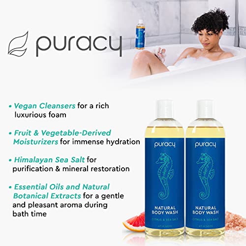 Puracy Natural Body Wash - Moisturizing Body Wash for Men & Women - Citrus & ...