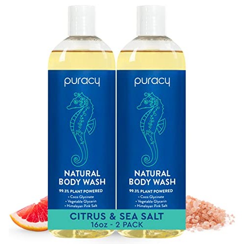 Puracy Natural Body Wash - Moisturizing Body Wash for Men & Women - Citrus & ...
