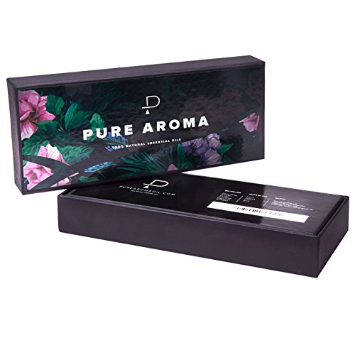 Essential Oils by PURE AROMA 100% Pure Therapeutic Grade Oils kit- Top 6 Arom...