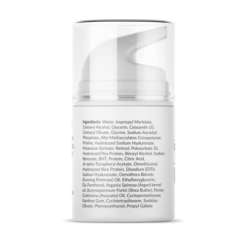 Pure Biology Retinol Moisturizer Cream with Hyaluronic Acid Vitamins B5 E & B...