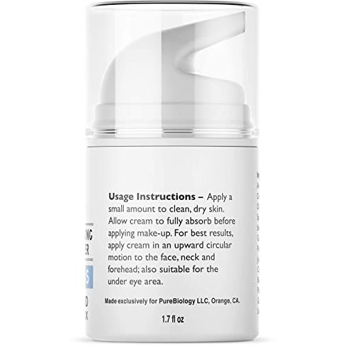 Pure Biology Retinol Moisturizer Cream with Hyaluronic Acid Vitamins B5 E & B...