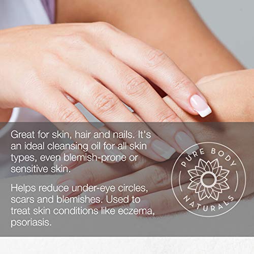 Sweet Almond Oil for Hair and Skin, 100% Pure and Cold Pressed, Hexane Free, ...