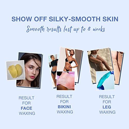 Wax Warmer, PURECLEAN Hair Removal Home Waxing Kit, Hard Wax Kit with 4 Formu...