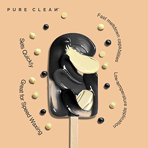 Waxing Kit Wax Warmer, PURECLEAN Hair Removal Home Waxing Kit With 4 Bags Har...