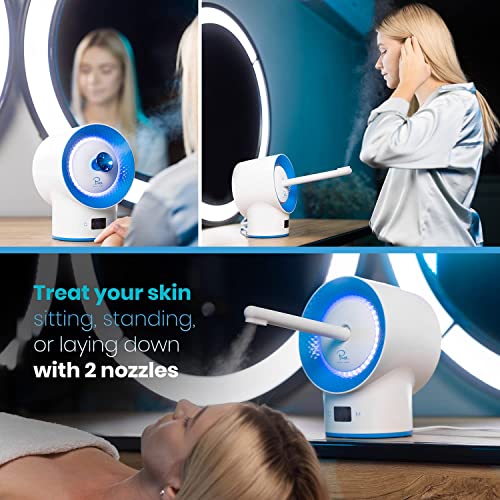 NanoSteamer Clinical - 10-in-1 Smart Steam Dermatologist Grade Ionic Facial S...