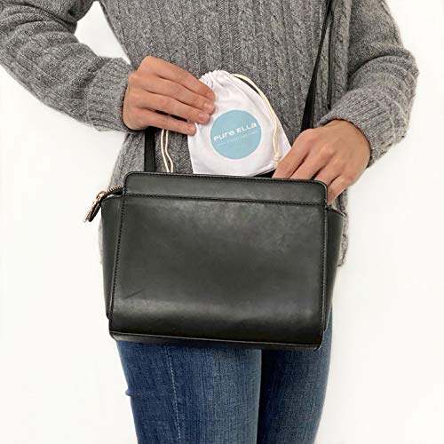 Pure Ella Menstrual Cup - Reusable Soft Silicone Period Cup - Wear for 12 Hou...