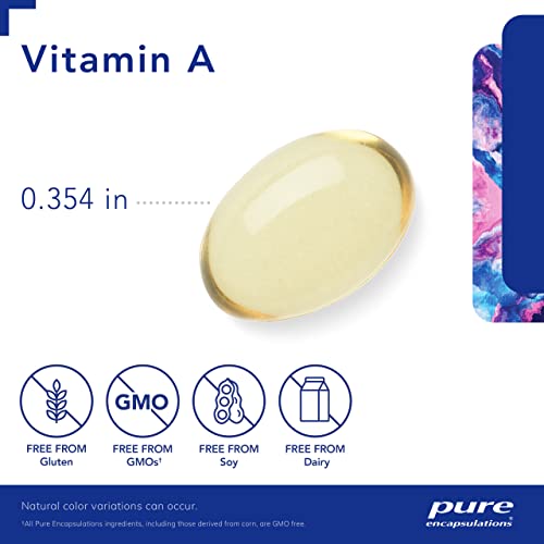 Pure Encapsulations Vitamin A 10,000 IU from Cod Liver Oil | Supports Immune ...
